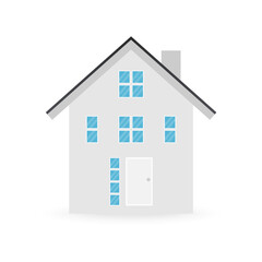 House Icon. Vector Illustration Isolated on White Background. 