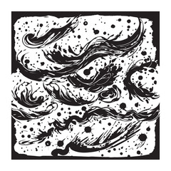 Hand-drawn Vector Collection: Bright Abstract Ink Splashes and Grungy Silhouettes - Modern Artistic Elements for Creative Designs