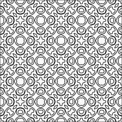  Figures from lines.Abstract background. Black  pattern for web page, textures, card, poster, fabric, textile. Repeat pattern. 