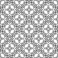  Figures from lines.Abstract background. Black  pattern for web page, textures, card, poster, fabric, textile. Repeat pattern. 