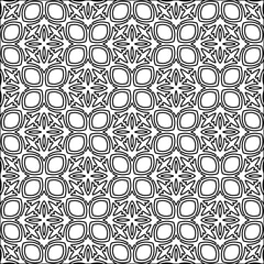  Figures from lines.Abstract background. Black  pattern for web page, textures, card, poster, fabric, textile. Repeat pattern. 