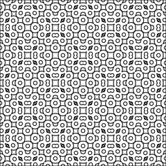  Figures from lines.Abstract background. Black  pattern for web page, textures, card, poster, fabric, textile. Repeat pattern. 