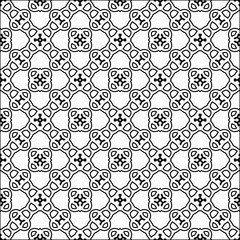  Figures from lines.Abstract background. Black  pattern for web page, textures, card, poster, fabric, textile. Repeat pattern. 