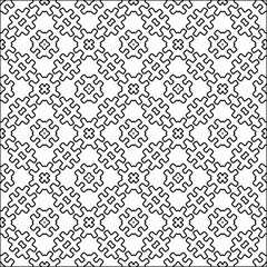  Figures from lines.Abstract background. Black  pattern for web page, textures, card, poster, fabric, textile. Repeat pattern. 