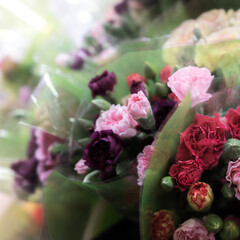 Close Up of Flower Bouquet Macro Artsy