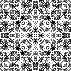  Figures from lines.Abstract background. Black  pattern for web page, textures, card, poster, fabric, textile. Repeat pattern. 