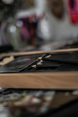 Close up of Pencil Tip in Drawing Kit Art Studio Sketching