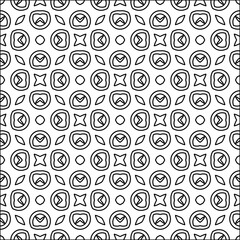  Figures from lines.Abstract background. Black  pattern for web page, textures, card, poster, fabric, textile. Repeat pattern. 