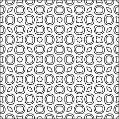  Figures from lines.Abstract background. Black  pattern for web page, textures, card, poster, fabric, textile. Repeat pattern. 