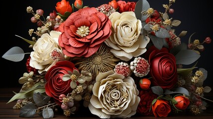 Artificial Flowers Bouquet, Background Image, Desktop Wallpaper Backgrounds, HD