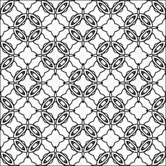  Figures from lines.Abstract background. Black  pattern for web page, textures, card, poster, fabric, textile. Repeat pattern. 