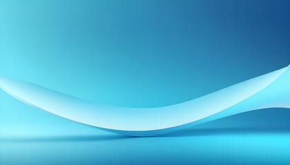 Fototapeta premium Abstract blue background with curved lines. Vector illustration for your design. Generative AI