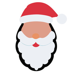 santa claus cartoon without eyes