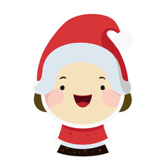 santa claus cartoon grandma