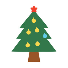 christmas tree made of paper