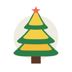 christmas tree isolated on white