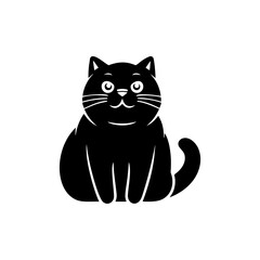 Cute cat, vector illustration as a design element