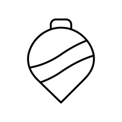 merry christmas line icon