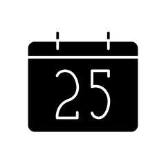 25 december glyph icon