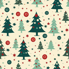 Seamless pattern of Christmas background