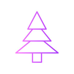 Obraz premium christmas gradient icon