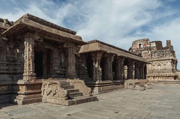 Obraz premium Balakrishna Temple is one of the most revered and famous Indian temples. Hampi. India.