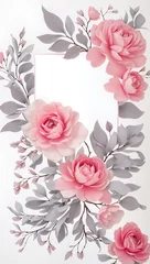 Gardinen Beautiful Floral Card Design Colorful Blooming Flower Bouquet Background Art Design © amonallday