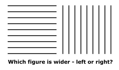 Optical illusion vector illustration. Puzzle. School. Brain teaser - obrazy, fototapety, plakaty
