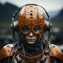 Robot Of The Future With A Unique Structure Genarative AI