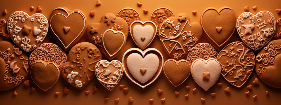 gold and silver jewelry food, heart, chocolate, sweet, cookie, christmas, gingerbread, dessert, isolated, brown, white, love, cookies, cake, biscuit, candy, baked, sugar, 