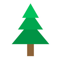 Christmas tree 2. Vector image. Graphic resource