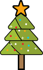 christmas tree with star