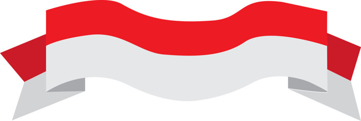 indonesian flag ribbon