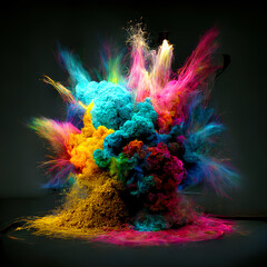 Powdered Euphoria Extravaganza: A Color Explosion