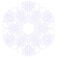 light blue handdrawn lineart snow flake illustration on transparent background christmas holiday season