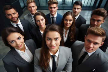 Fototapeta premium Group of young successful businessmen in the office