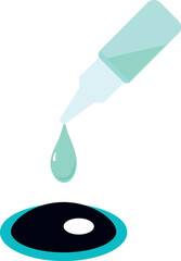 Eye drop vector. symbol. logo design. wallpaper. free space for text.