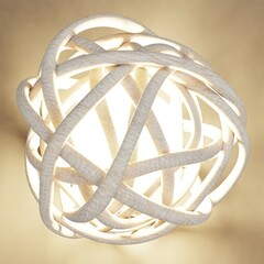 Realistic 3D Render of Decorative Ball
