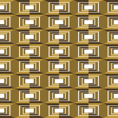 vector composition of geometric squares in golden brown tones for your design needs, textiles and others