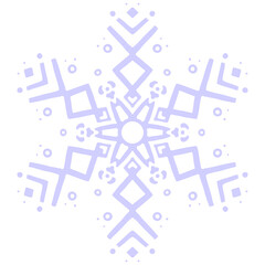 light blue handdrawn lineart snow flake illustration on transparent background christmas holiday season