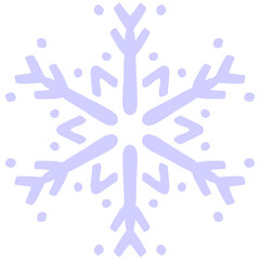 light blue handdrawn lineart snow flake illustration on transparent background christmas holiday season