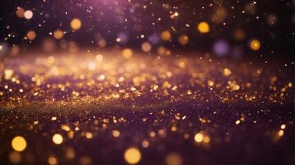 Fototapeta premium glow particle abstract bokeh background generative AI.