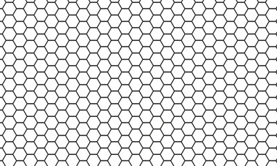 abstract black hexagon pattern art.