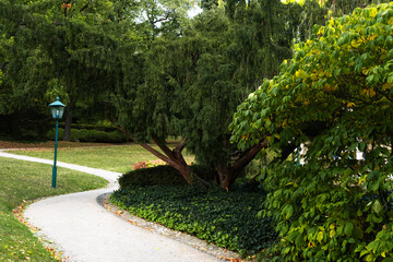 The Spa Park in Baden near Vienna for autumn. Austria