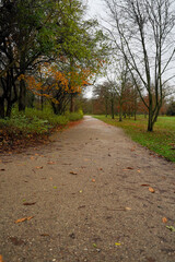 Copenhagen, Denmark - November 19, 2023: Copenhagen Frederiksberg Gardens