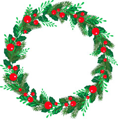 Fototapeta na wymiar christmas wreath used for decoration2