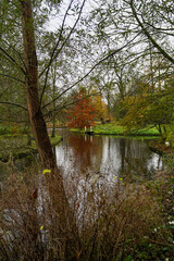 Copenhagen, Denmark - November 19, 2023: Copenhagen Frederiksberg Gardens