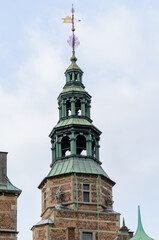 Fototapeta na wymiar Rosenborg Castle in Copenhagen, Denmark, tower