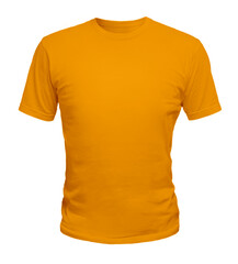 mockup t-shirt orange color PNG
