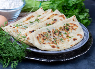 Turkish D Borek - D Börek - Traditional delicious handmade Turkish pastry